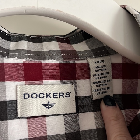 dockers checkered button down - Picture 5 of 6